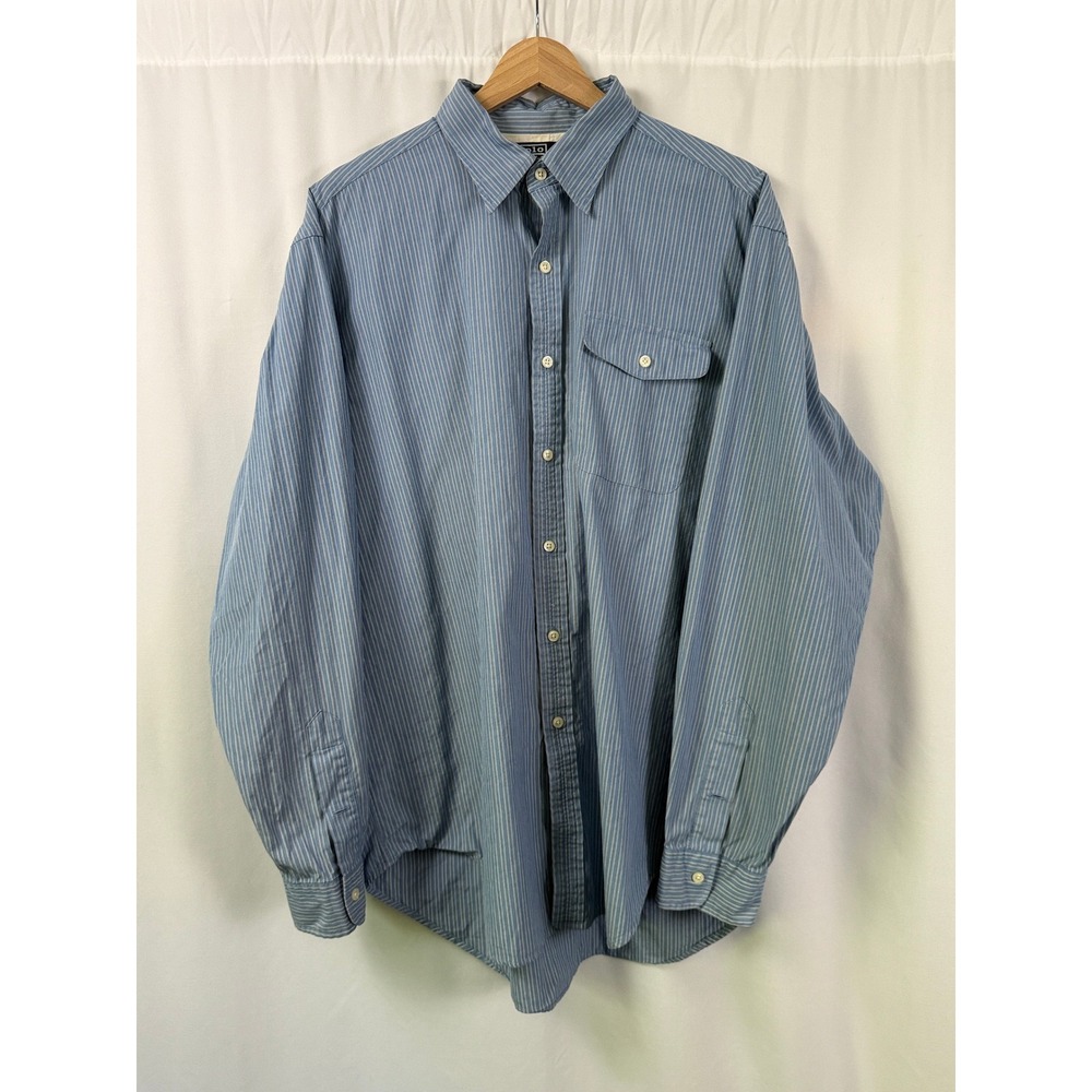 Polo Ralph Lauren Everett Striped Long Sleeve Shirt Blue White Mens L